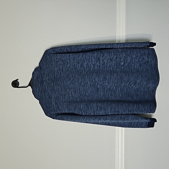 Under Armour Men's Fleece Sweater 1/2 Zip Long Sleeve Mock Neck Academy Blue L - Picture 6 of 9